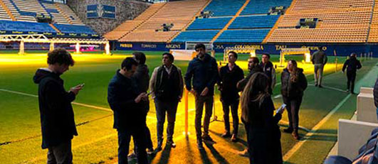 Alumnos de LaLiga Business School en el Estadio de la Cerámica, Castellón (España)