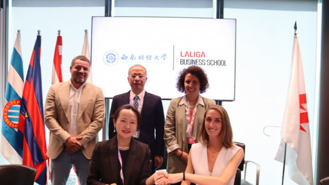 LALIGA BUSINESS SCHOOL y SWUFE firman una nueva alianza educativa
